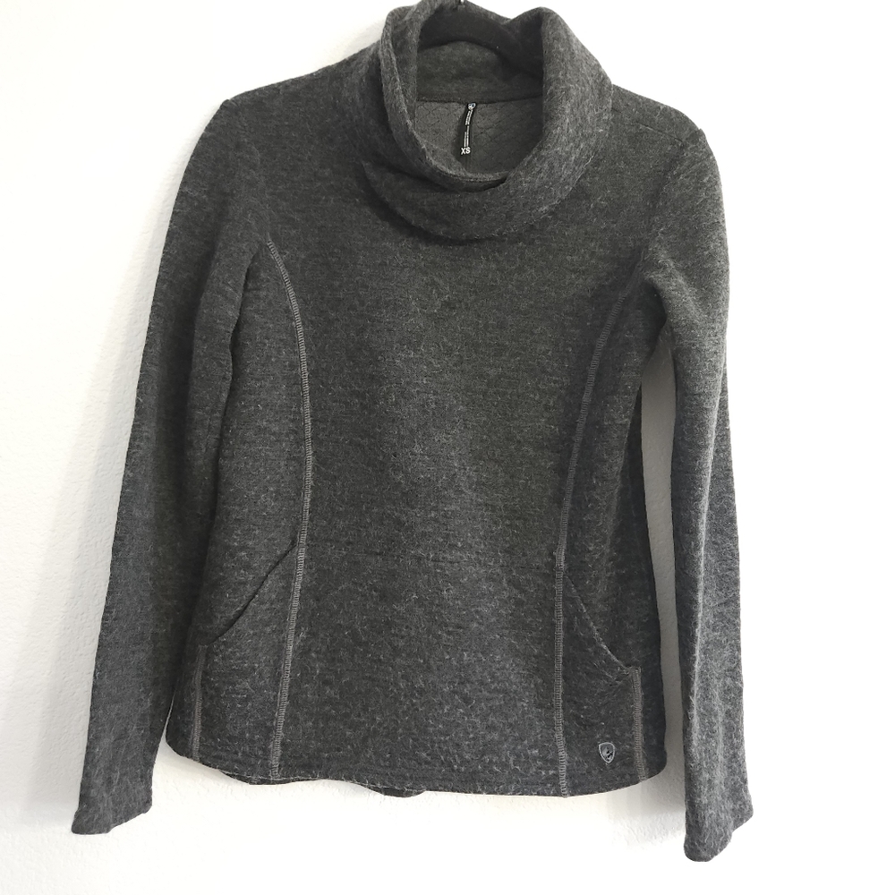 Women’s Kuhl Athena Pullover Sweatshirt Size Medium Wool Blend Size XS